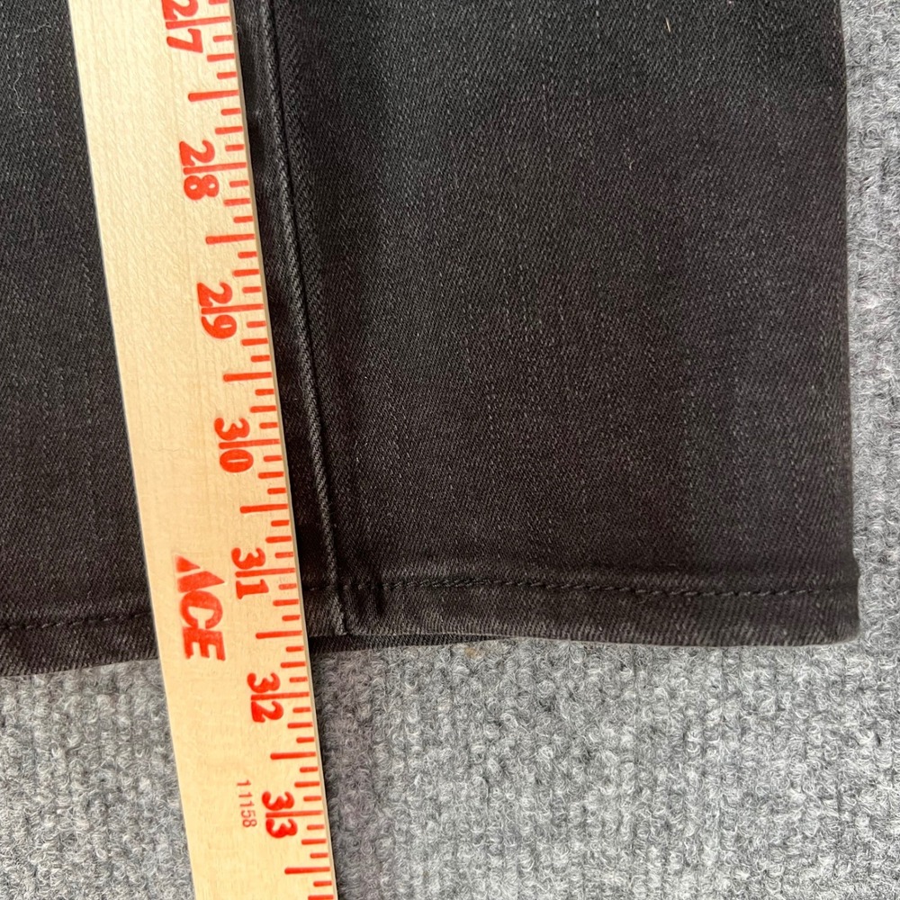 Levis Classic Straight Jeans Womens 24W M Black Mid Rise Easy Fit Stretch Denim - Picture 12 of 12